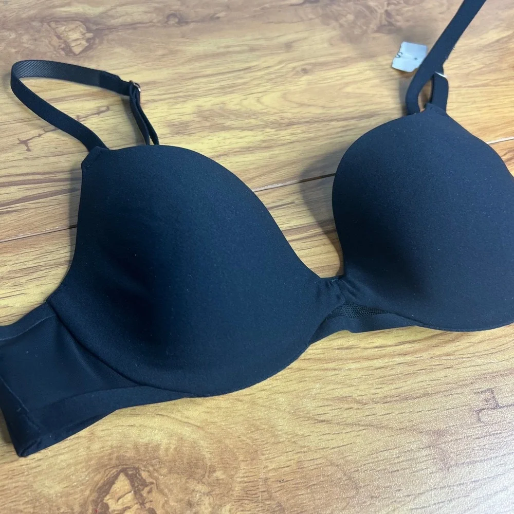 Soma Bodify‎ Demi Bra Size 32B Black Underwire Flex Mesh Detail 79984 NEW